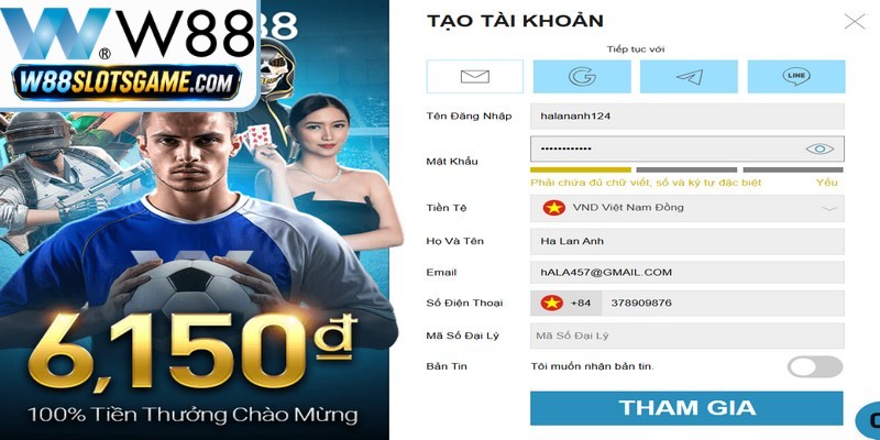Đăng Ký W88 - Hướng Dẫn Thiết Lập Acc Thành Công 100% 6 Điều kiện bắt buộc khi newbie tiến hành đăng ký tài khoản W88