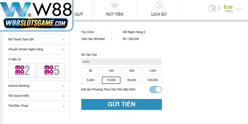 Các câu hỏi thường gặp về giao dịch nạp tiền tại W88