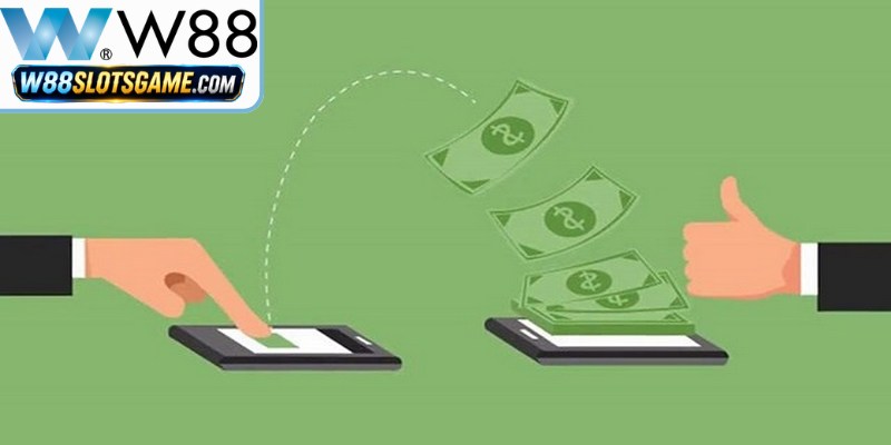 Giao dịch nạp tiền, rút tiền W88 diễn ra nhanh chóng và an toàn cho game thủ 